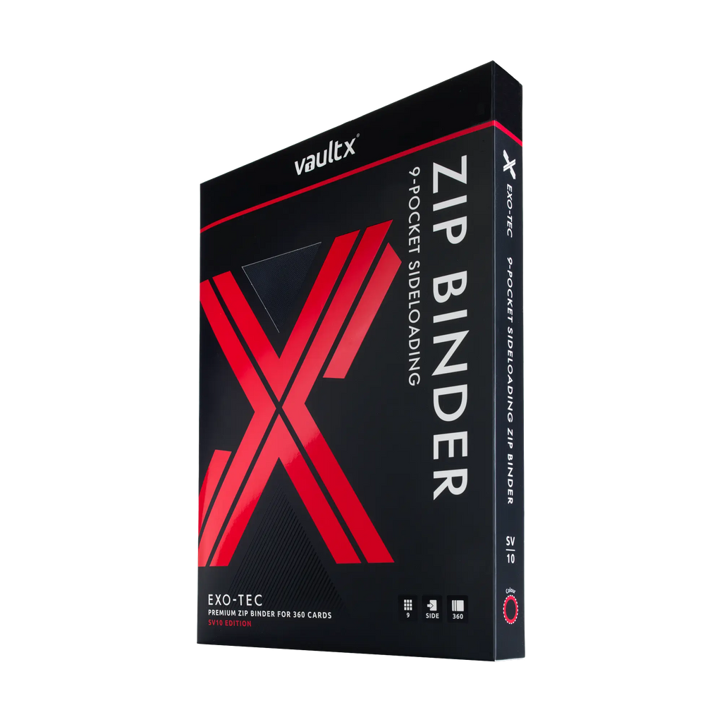 Portfolio | Vault X 9-Pocket Exo-Tec Zip Binder (SV 10) | The Nerd Merchant