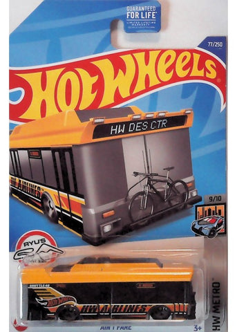 Hot Wheels | Ain't Fare #77 (HW Metro) - Yellow [EUC] | The Nerd Merchant