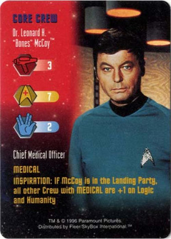Star Trek TCG | Dr. Leonard H. Bones McCoy [Core Crew] - Premiere Set | The Nerd Merchant