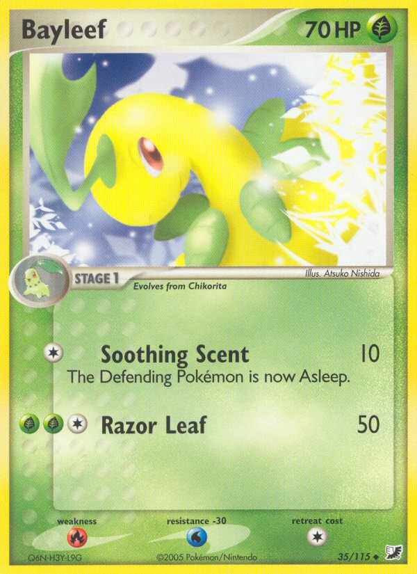 Pokemon | Bayleef (35/115) [EX: Unseen Forces] | The Nerd Merchant