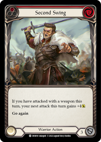 Flesh and Blood TCG | Second Swing (Red) [DVR010] (Classic Battles: Rhinar vs Dorinthea) | The Nerd Merchant