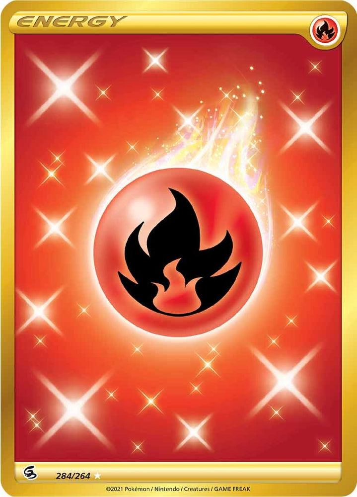 Pokemon | Fire Energy (284/264) [Sword & Shield: Fusion Strike] | The Nerd Merchant