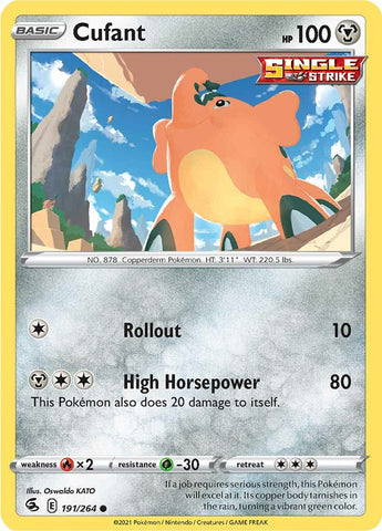 Pokemon | Cufant (191/264) [Sword & Shield: Fusion Strike] | The Nerd Merchant