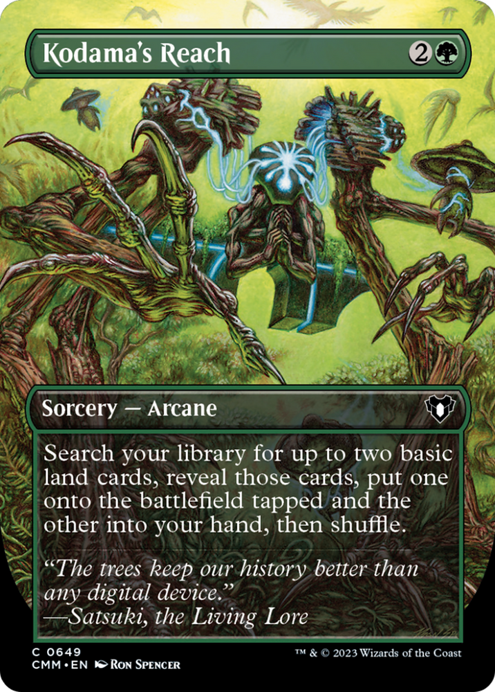 Magic | Kodama's Reach (Borderless Alternate Art) [Commander Masters] | The Nerd Merchant