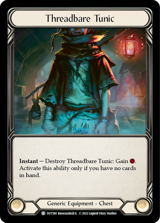 Flesh and Blood TCG | Threadbare Tunic [OUT180] (Outsiders) | The Nerd Merchant