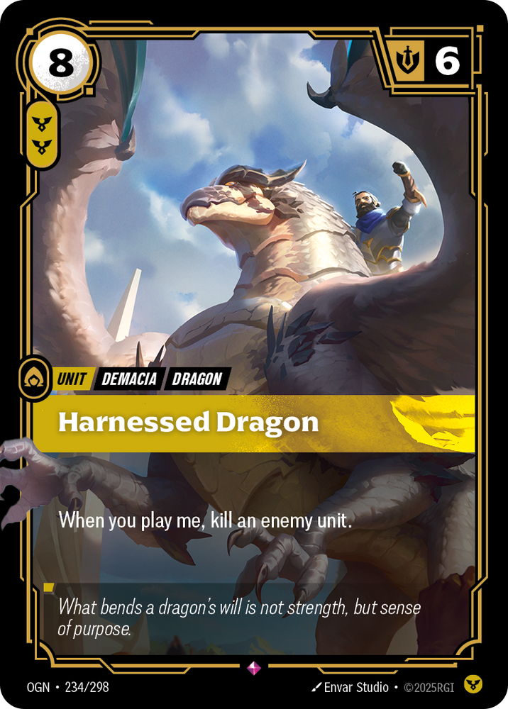 Harnessed Dragon (Foil) - Origins #234