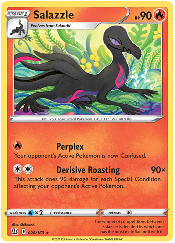 Pokemon | Salazzle (028/163) [Sword & Shield: Battle Styles] | The Nerd Merchant