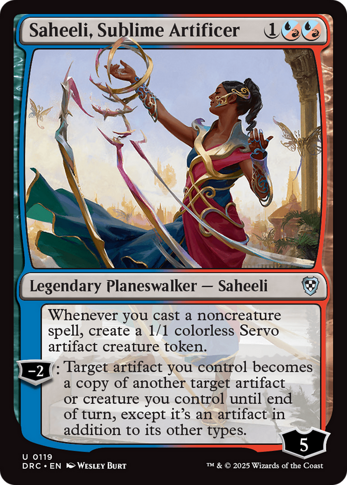 Magic | Saheeli, Sublime Artificer [Aetherdrift Commander] | The Nerd Merchant