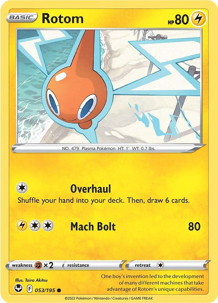 Pokemon | Rotom (053/195) [Sword & Shield: Silver Tempest] | The Nerd Merchant