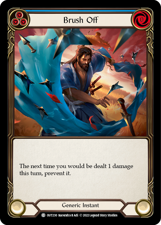Flesh and Blood TCG | Brush Off (Blue) [OUT230] (Outsiders) | The Nerd Merchant
