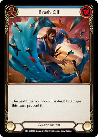 Flesh and Blood TCG | Brush Off (Blue) [OUT230] (Outsiders) | The Nerd Merchant