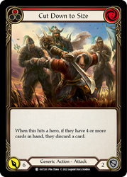 Flesh and Blood TCG | Cut Down to Size (Red) [OUT201] (Outsiders) | The Nerd Merchant