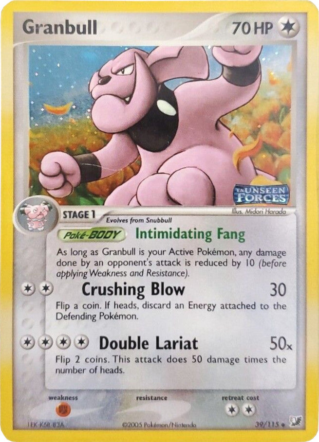 Pokemon | Granbull (39/115) (Stamped) [EX: Unseen Forces] | The Nerd Merchant