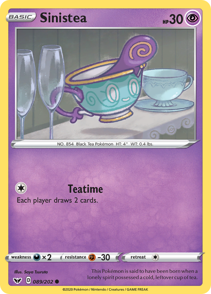 Pokemon | Sinistea (089/202) [Sword & Shield: Base Set] | The Nerd Merchant