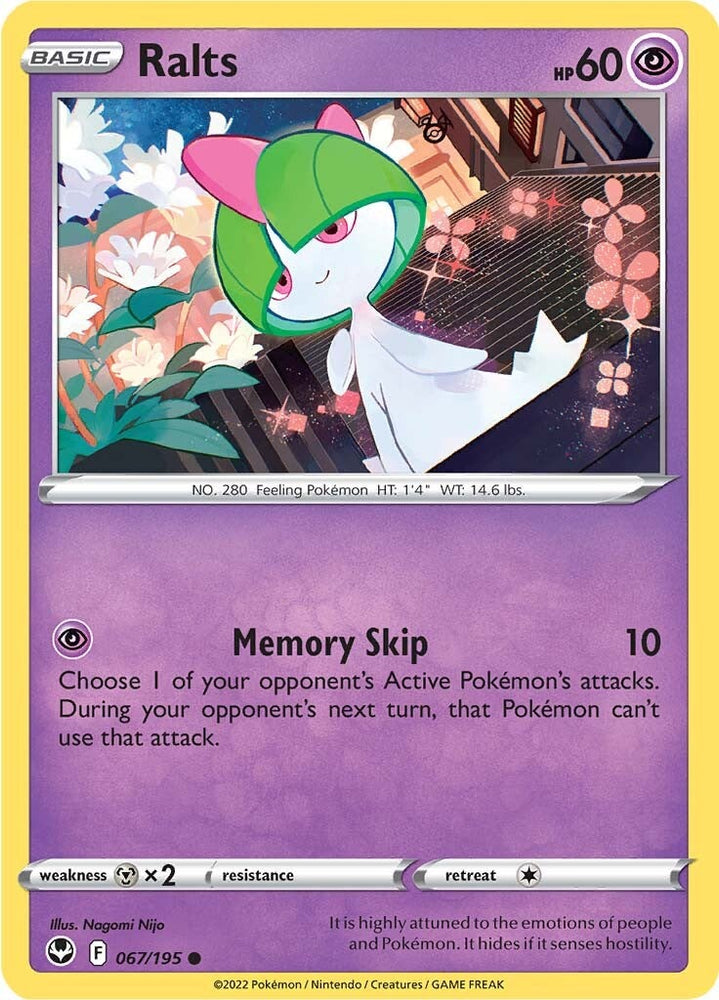 Pokemon | Ralts (067/195) [Sword & Shield: Silver Tempest] | The Nerd Merchant