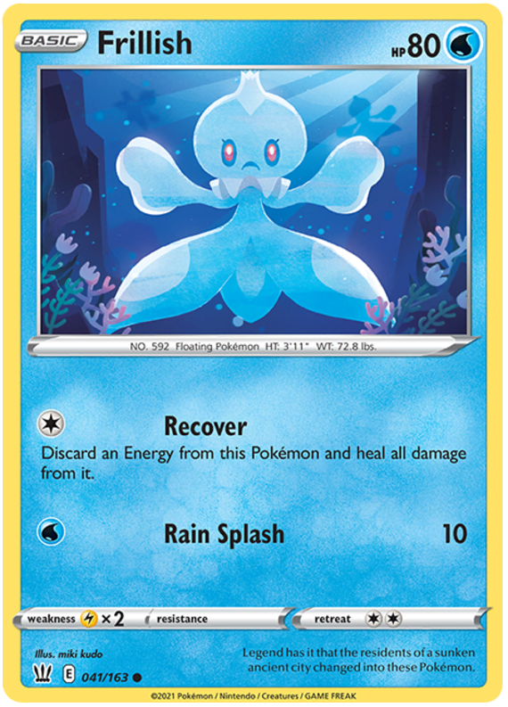 Pokemon | Frillish (041/163) [Sword & Shield: Battle Styles] | The Nerd Merchant