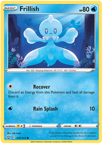 Pokemon | Frillish (041/163) [Sword & Shield: Battle Styles] | The Nerd Merchant