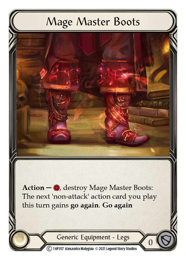 Flesh and Blood TCG | Mage Master Boots [1HP357] (History Pack 1) | The Nerd Merchant