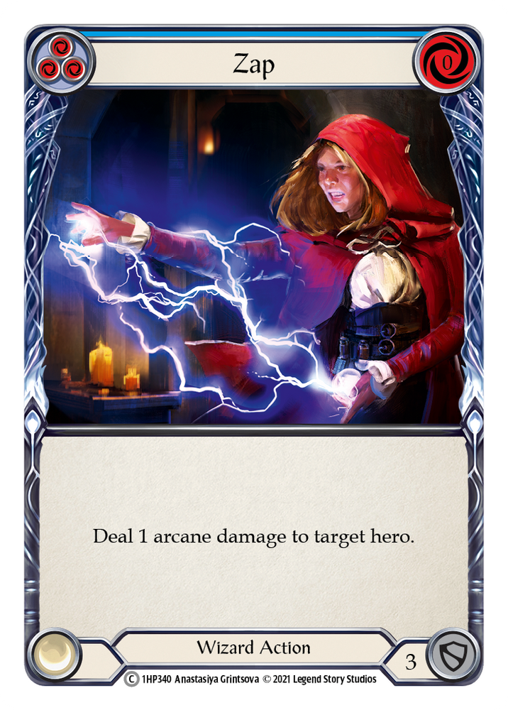 Flesh and Blood TCG | Zap (Blue) [1HP340] (History Pack 1) | The Nerd Merchant