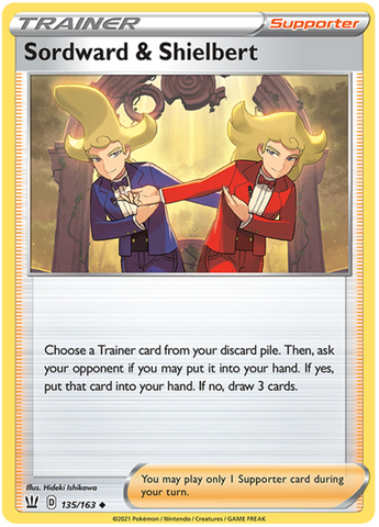 Pokemon | Sordward & Shielbert (135/163) [Sword & Shield: Battle Styles] | The Nerd Merchant