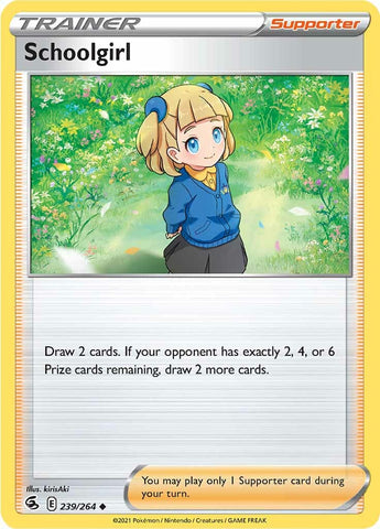 Pokemon | Schoolgirl (239/264) [Sword & Shield: Fusion Strike] | The Nerd Merchant
