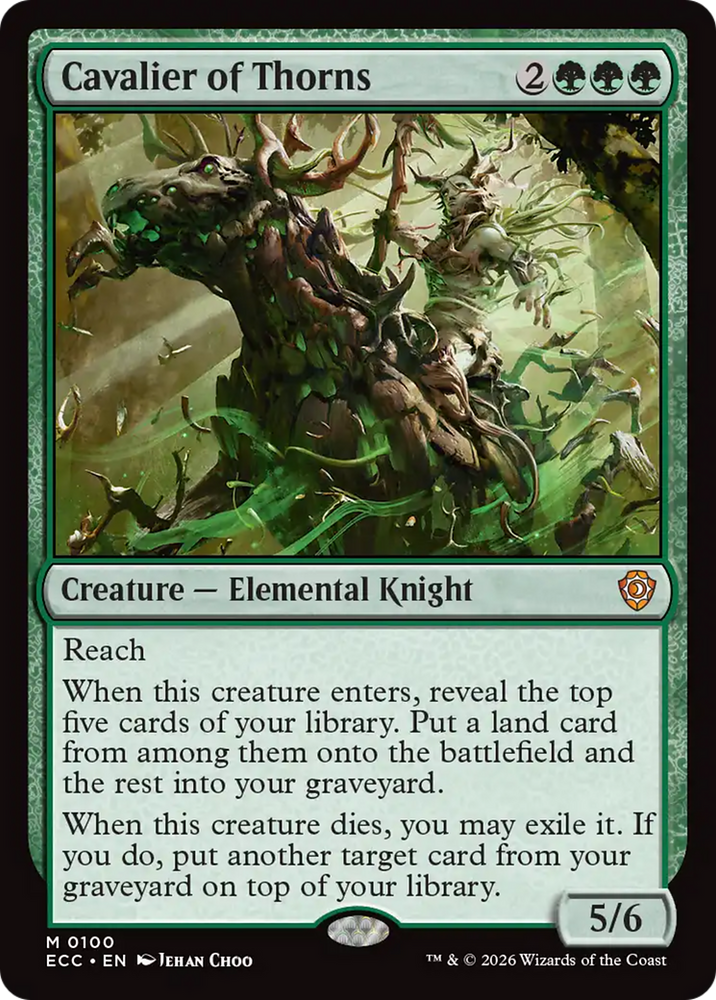Magic | Cavalier of Thorns [Lorwyn Eclipsed Commander] | The Nerd Merchant