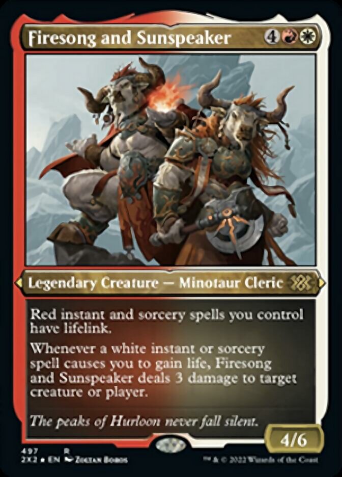 Magic | Firesong and Sunspeaker (Foil Etched) [Double Masters 2022] | The Nerd Merchant