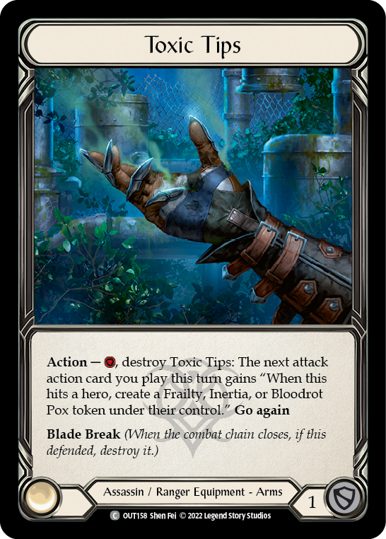 Flesh and Blood TCG | Toxic Tips [OUT158] (Outsiders) | The Nerd Merchant