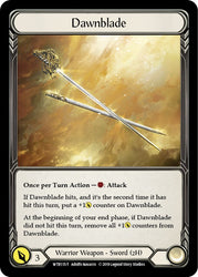 Flesh and Blood TCG | Dawnblade // Rhinar, Reckless Rampage [WTR115 // WTR001] (Welcome to Rathe Unlimited) | The Nerd Merchant