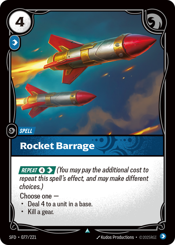 Rocket Barrage (Foil) - Spiritforged #77