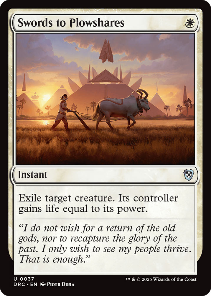 Magic | Swords to Plowshares [Aetherdrift Commander] | The Nerd Merchant