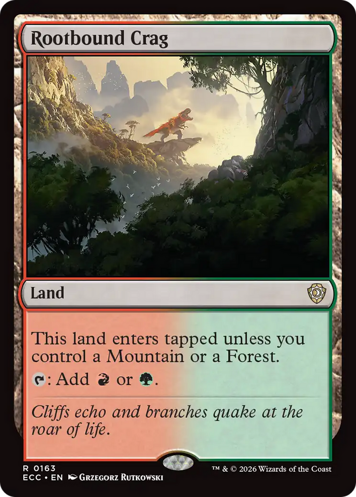 Magic | Rootbound Crag [Lorwyn Eclipsed Commander] | The Nerd Merchant