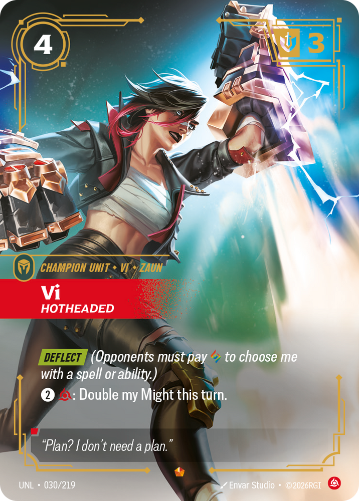 Vi - Hotheaded (Foil) - Unleashed (030/219)