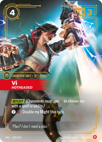 Vi - Hotheaded (Foil) - Unleashed (030/219)
