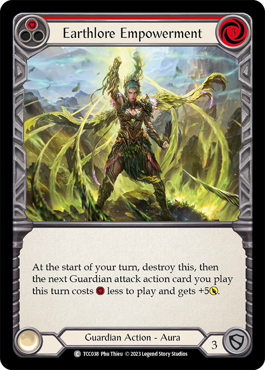 Flesh and Blood TCG | Earthlore Empowerment (Red) [TCC038] (Round the Table: TCC x LSS) | The Nerd Merchant