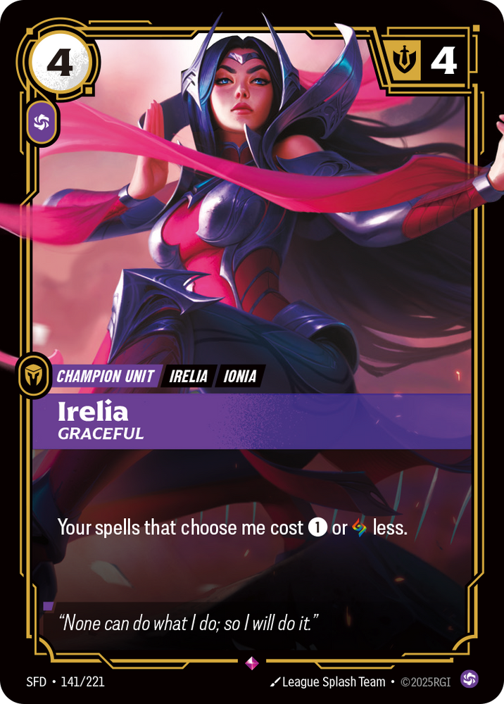Irelia, Graceful (Foil) - Spiritforged #141