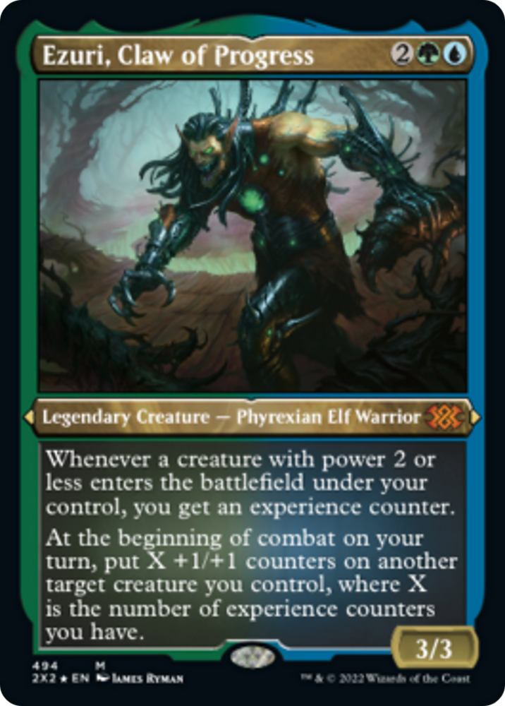 Magic | Ezuri, Claw of Progress (Foil Etched) [Double Masters 2022] | The Nerd Merchant
