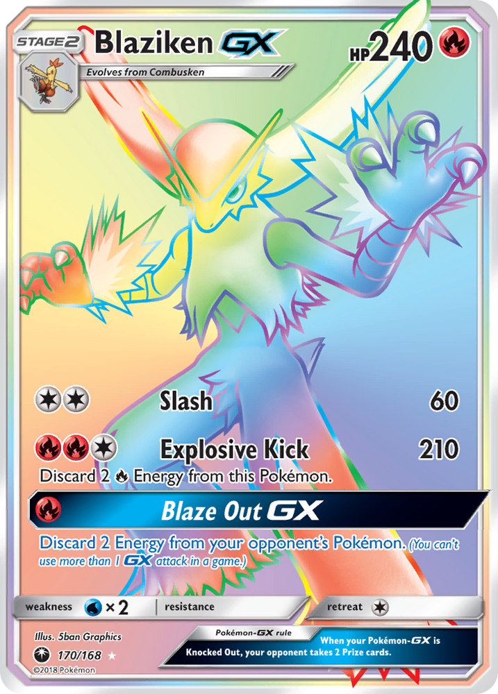 Pokemon | Blaziken GX (170/168) [Sun & Moon: Celestial Storm] | The Nerd Merchant
