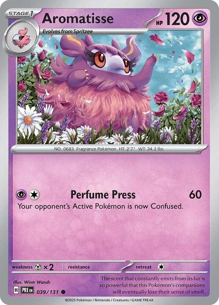 Pokemon | Aromatisse (039/131) [Scarlet & Violet: Prismatic Evolutions] | The Nerd Merchant
