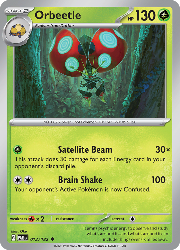 Pokemon | Orbeetle (012/182) [Scarlet & Violet: Paradox Rift] | The Nerd Merchant
