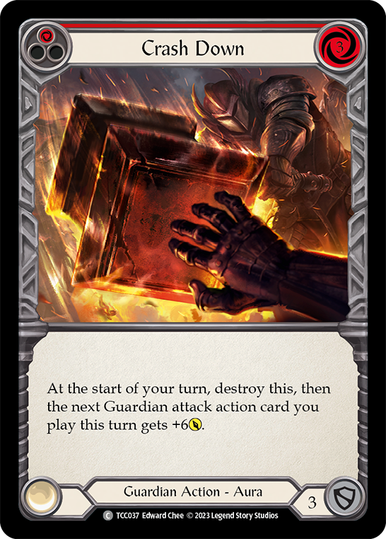 Flesh and Blood TCG | Crash Down (Red) [TCC037] (Round the Table: TCC x LSS) | The Nerd Merchant