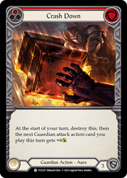 Flesh and Blood TCG | Crash Down (Red) [TCC037] (Round the Table: TCC x LSS) | The Nerd Merchant