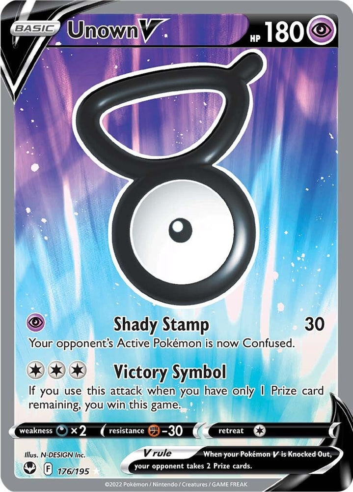 Pokemon | Unown V (176/195) [Sword & Shield: Silver Tempest] | The Nerd Merchant