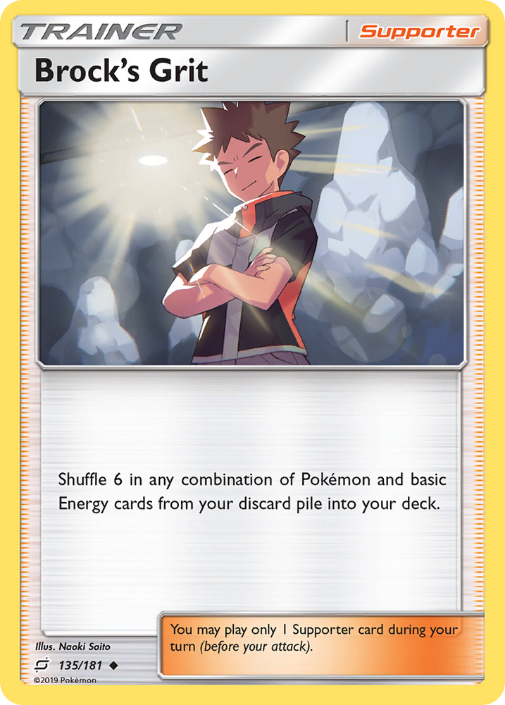 Pokemon | Brock's Grit (135/181) [Sun & Moon: Team Up] | The Nerd Merchant