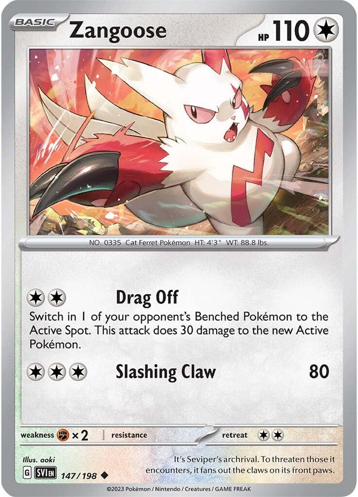 Pokemon | Zangoose (147/198) [Scarlet & Violet: Base Set] | The Nerd Merchant