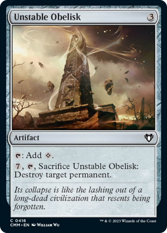 Magic | Unstable Obelisk [Commander Masters] | The Nerd Merchant