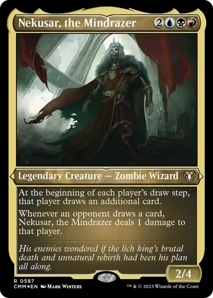 Magic | Nekusar, the Mindrazer (Foil Etched) [Commander Masters] | The Nerd Merchant