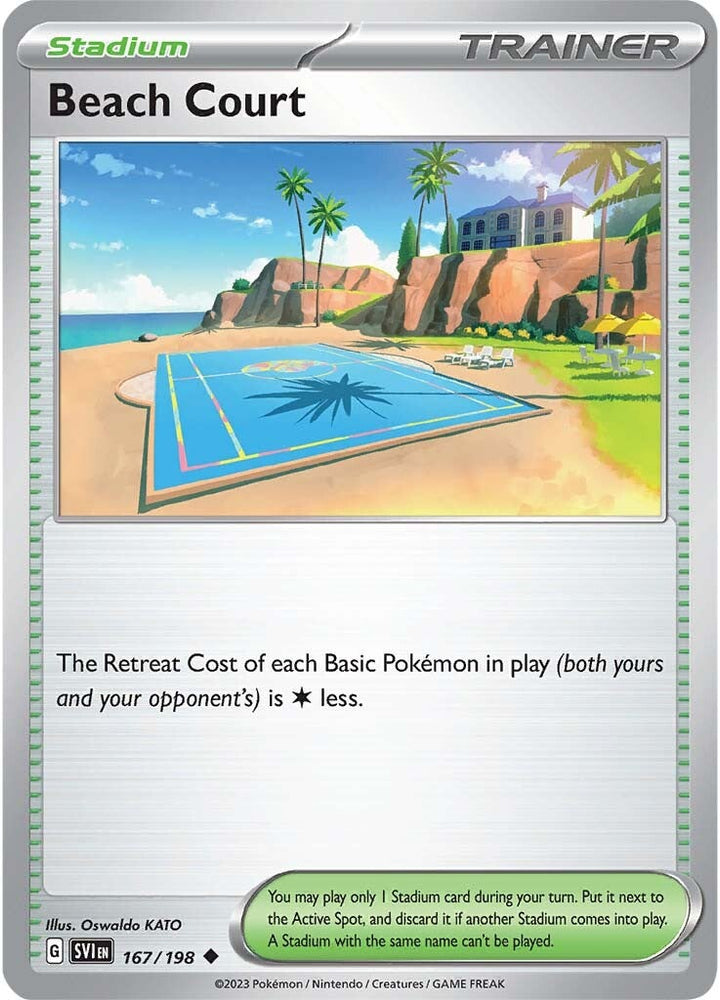 Pokemon | Beach Court (167/198) [Scarlet & Violet: Base Set] | The Nerd Merchant