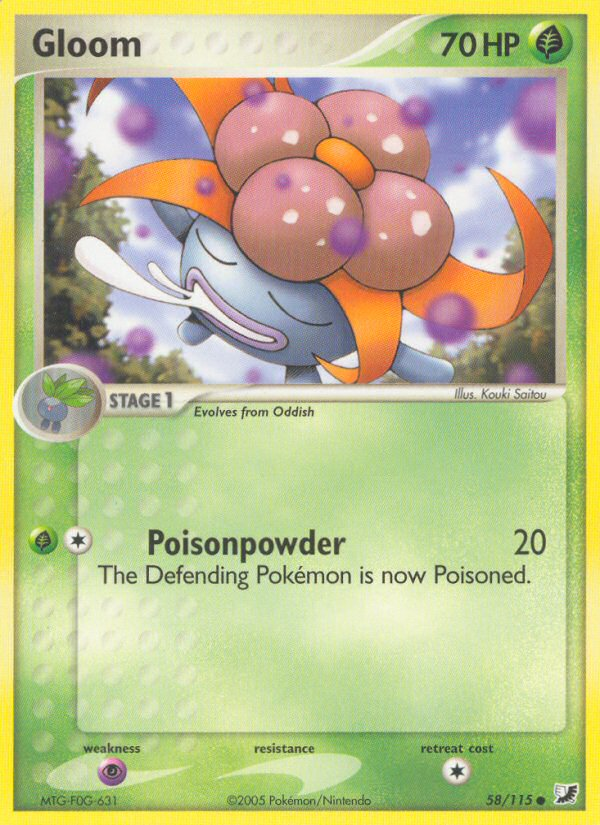 Pokemon | Gloom (58/115) [EX: Unseen Forces] | The Nerd Merchant
