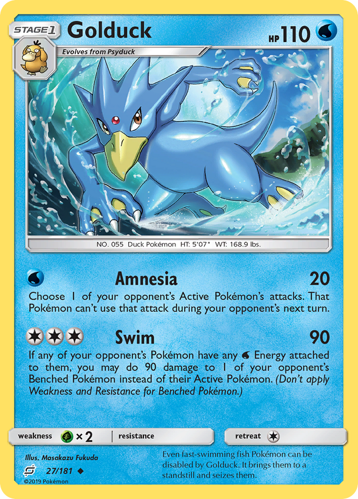 Pokemon | Golduck (27/181) [Sun & Moon: Team Up] | The Nerd Merchant